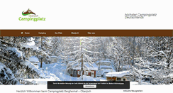 Desktop Screenshot of camping-bergheimat.de