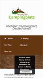 Mobile Screenshot of camping-bergheimat.de